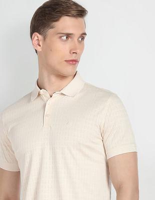 mercerised cotton polo shirt