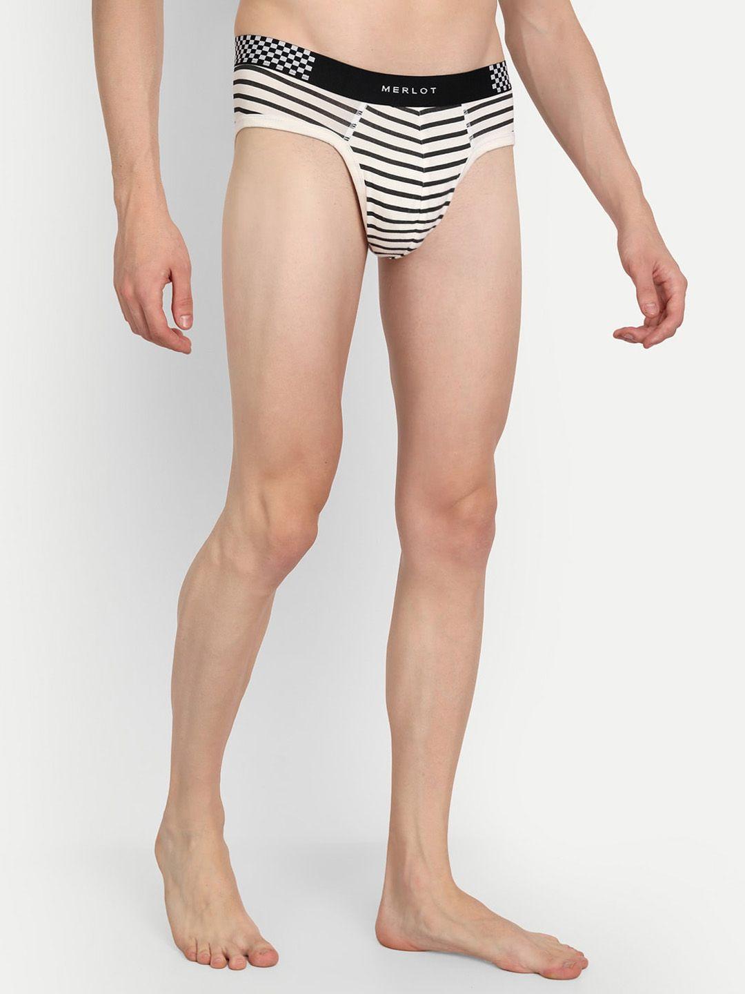 merlot men striped anti bacterial basic brief mrlt_33_s