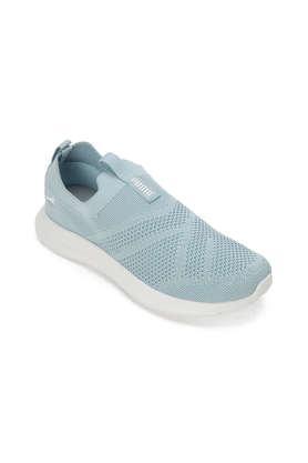 mesh slip-on women's sandals - blue