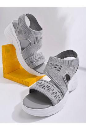 mesh backstrap women casual wear sandals - grey