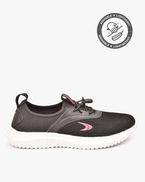 mesh lace-up lifestyle shoes