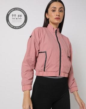 mesh lined sporty jacket