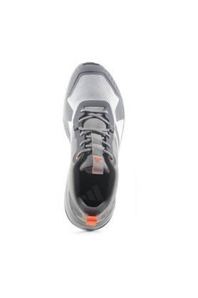 mesh low lace up men's sport shoes - silver