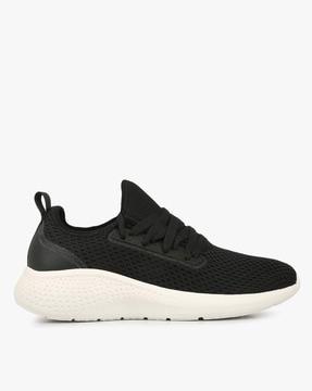 mesh panelled slip-on sports shoes