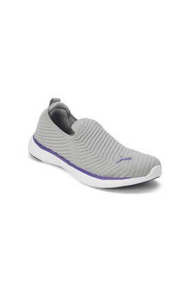 mesh slip-on women's casual shoes - grey