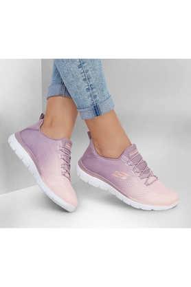 mesh slip-on women's casual shoes - mauve