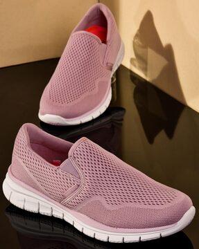 meshed slip-on shoes