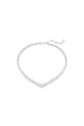 mesmera necklace mixed cuts white rhodium plated