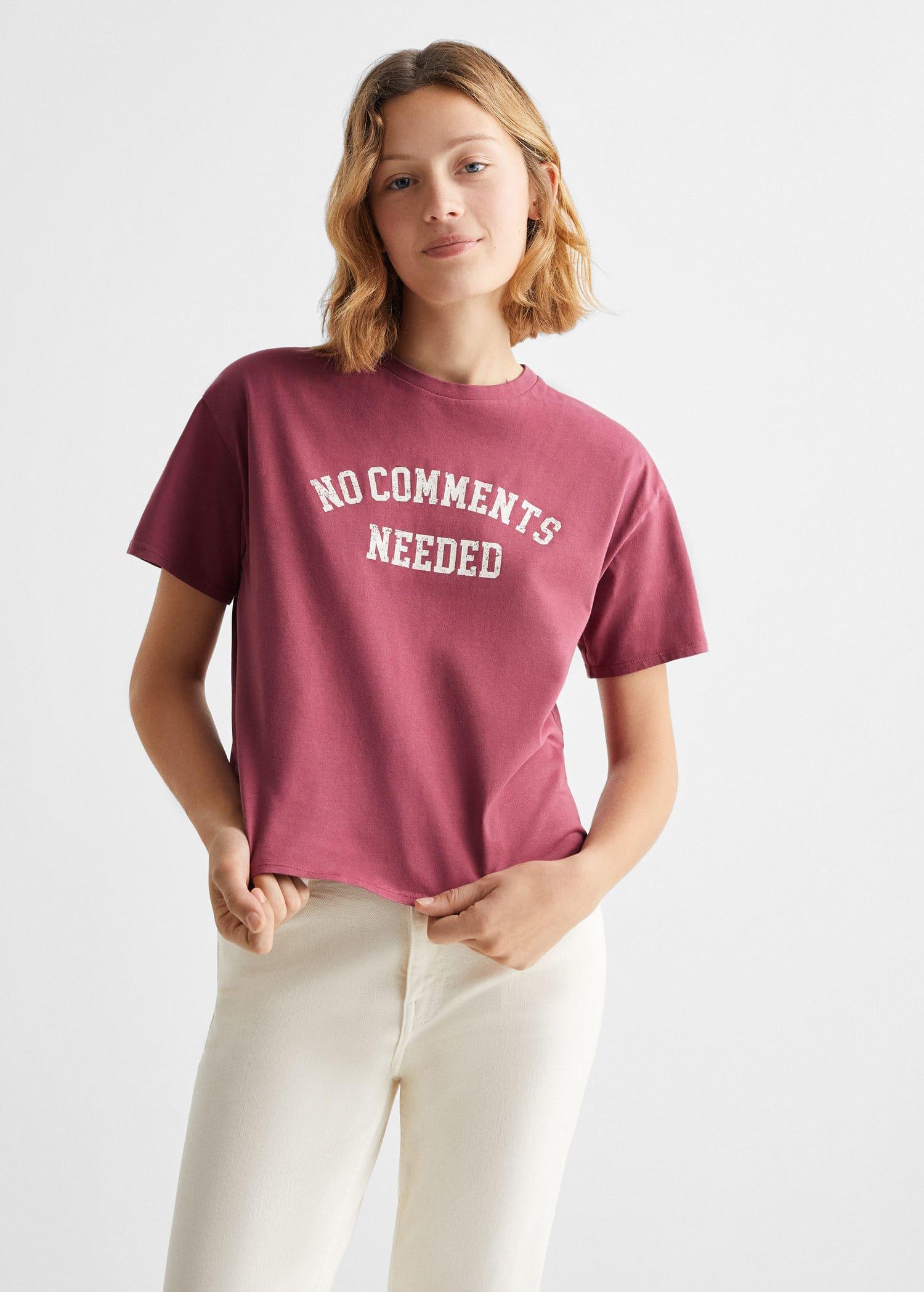 message crop t-shirt