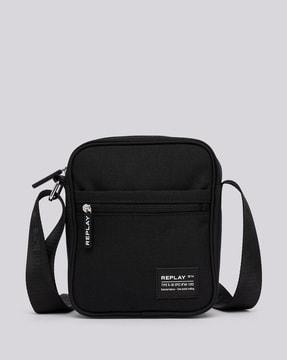messenger bag with logo patch