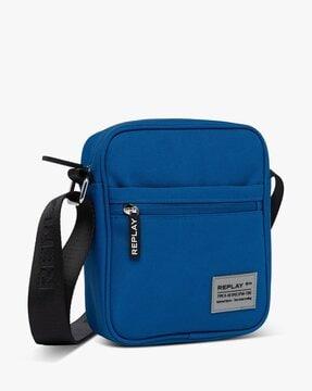 messenger bag with logo patch