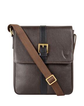 messenger bag with buckle closure