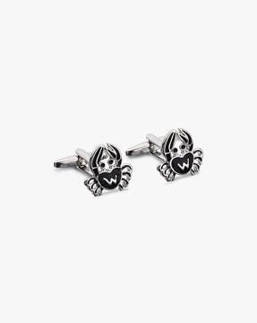 metal crab cufflinks