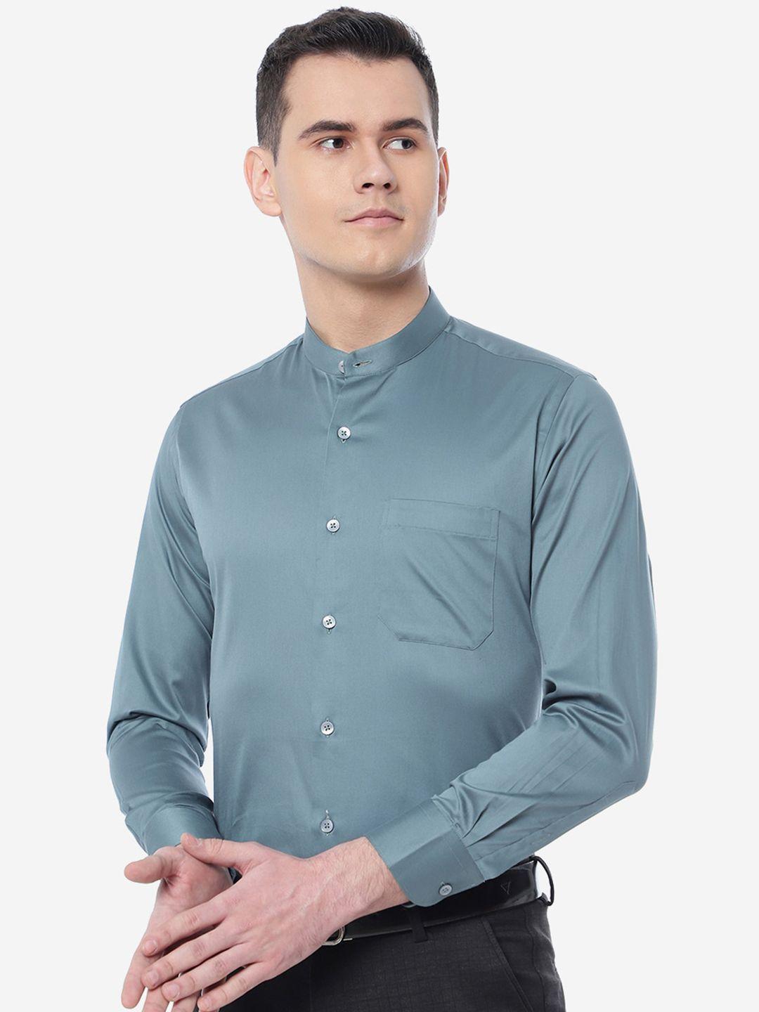 metal pure cotton slim fit formal shirt