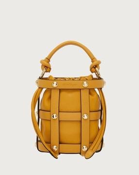 metal-studded cage bag