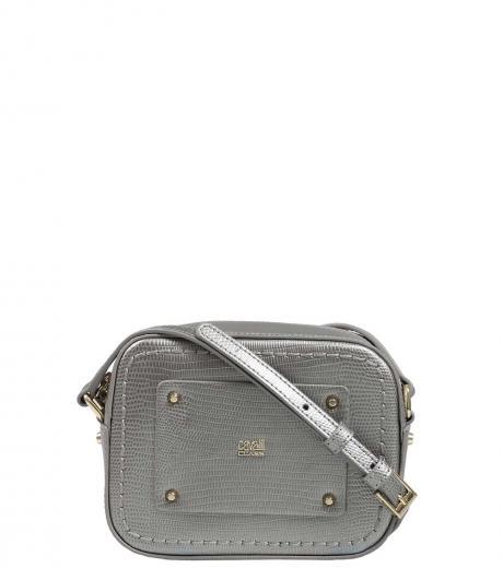 metal textured mini crossbody bag