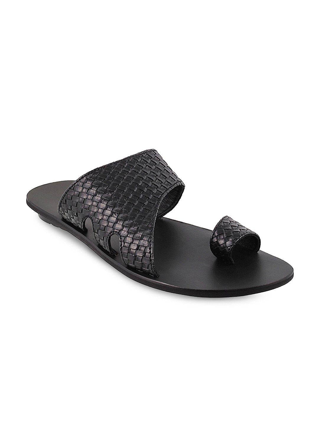 metro men black comfort sandals