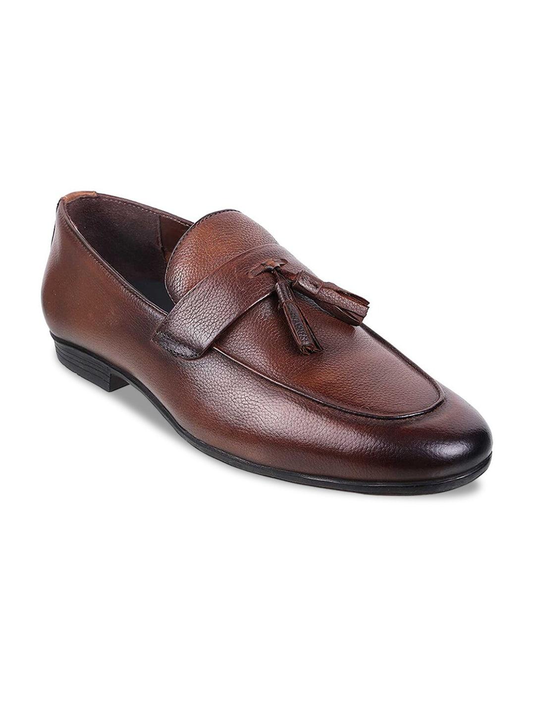 metro men leather formal loafers