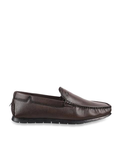 metro men's brown casual loafers