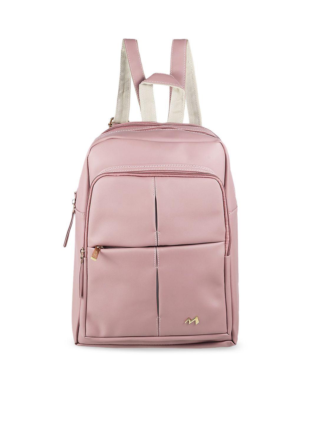 metro pink pu shopper handheld bag
