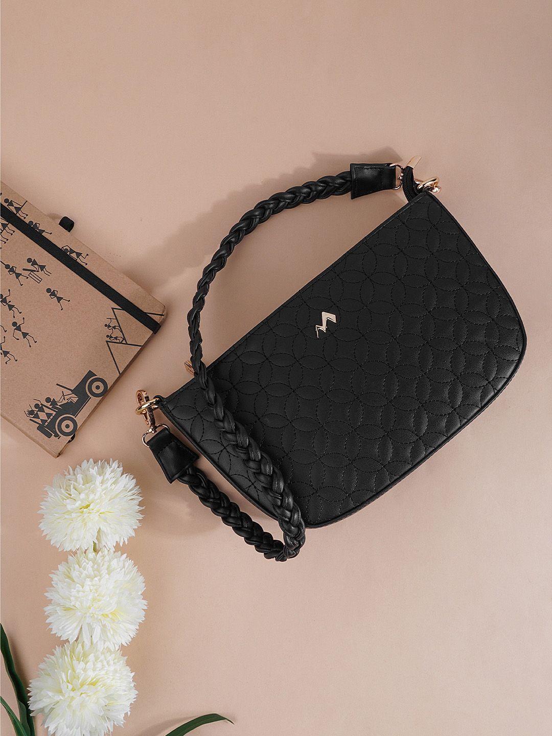 metro structured sling bag with quilted