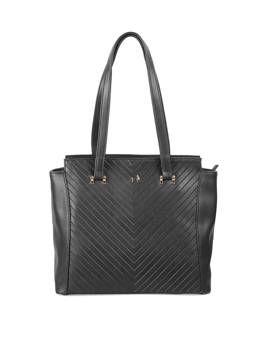 metro textured structured shoulder bag with quilted