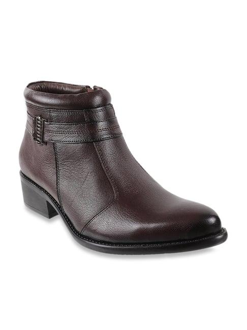 metro brown casual boots