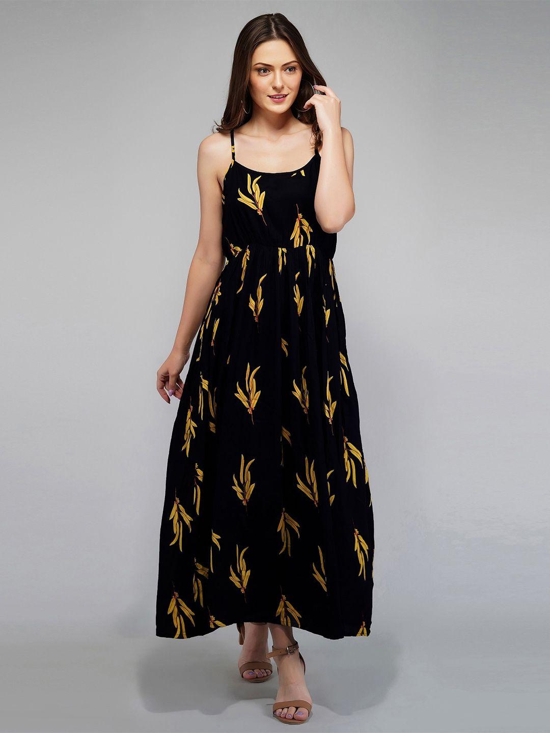 metro-fashion floral a-line maxi dress