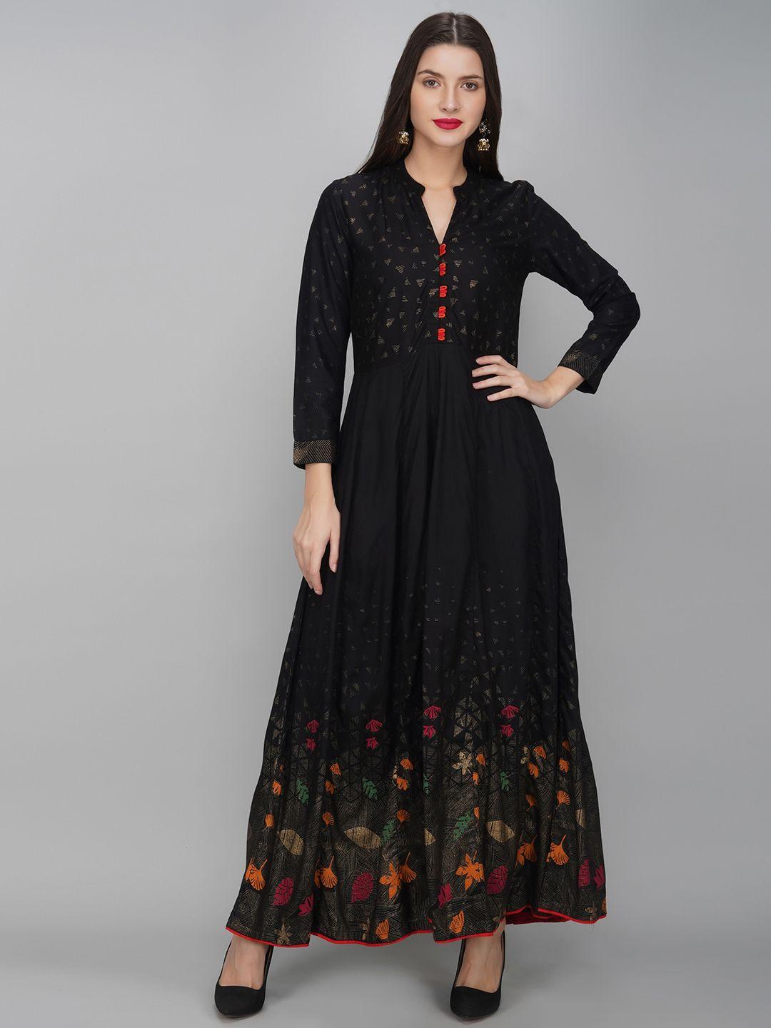 metro-fashion floral printed floral anarkali kurta