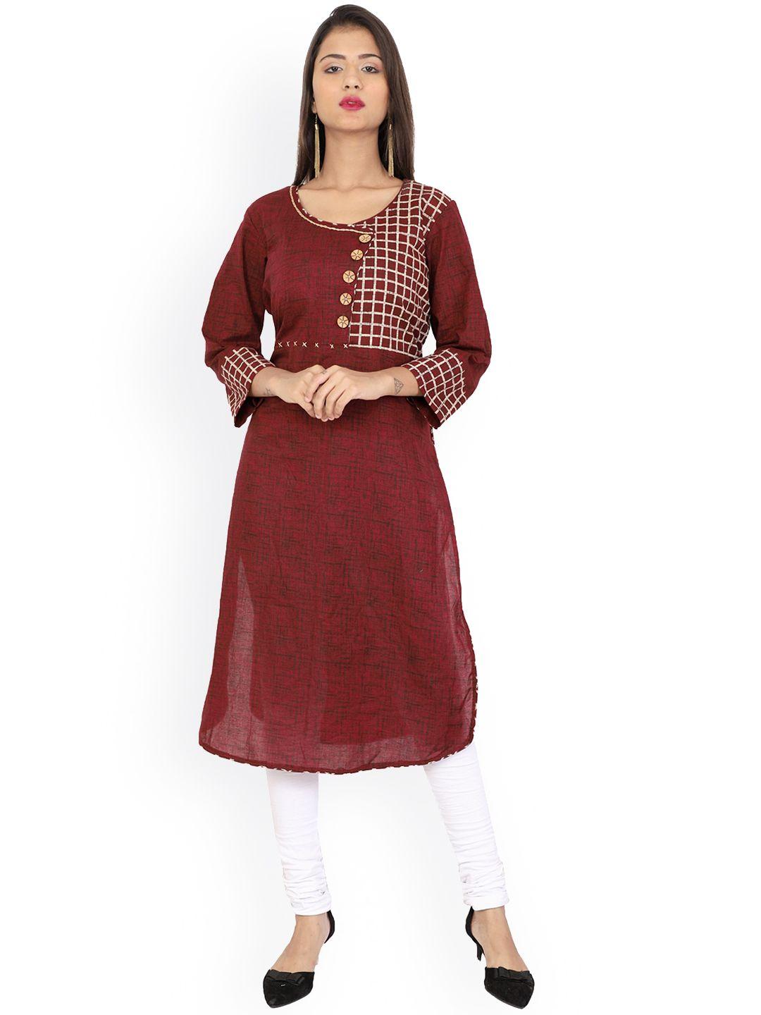 metro-fashion geometric printed cotton  kurta