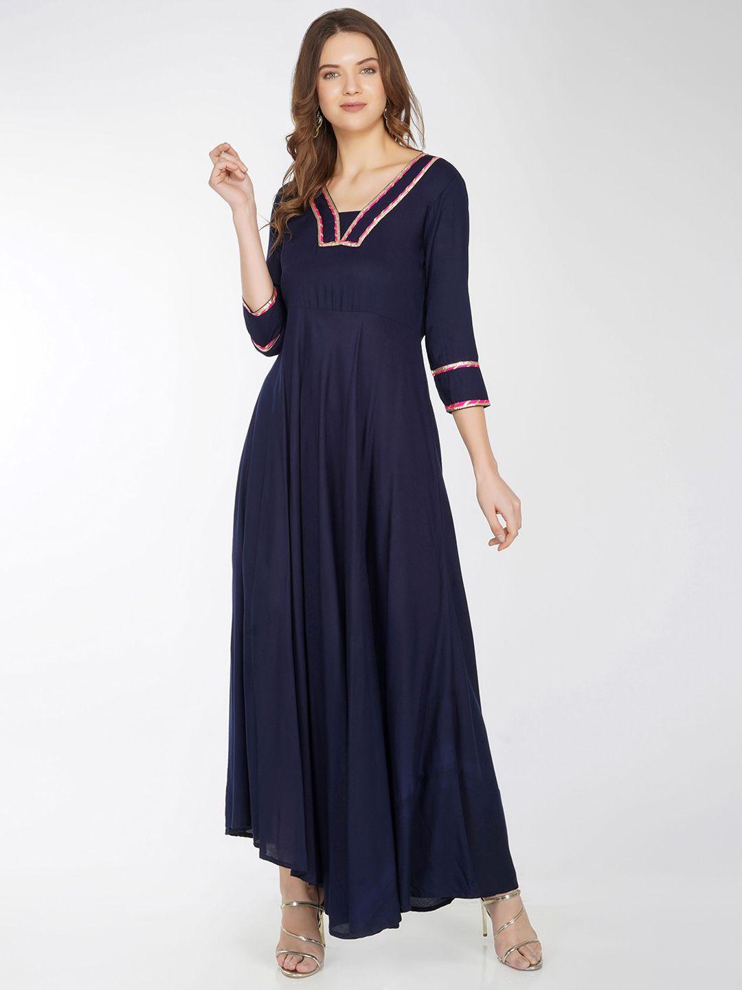 metro-fashion women gotta patti anarkali kurta