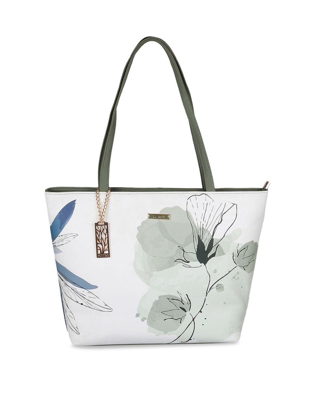 metro floral printed structured shoulder bag
