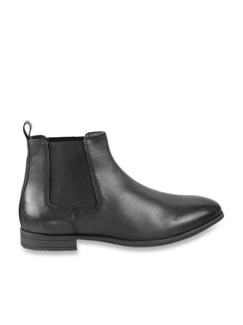 metro men's black chelsea boots