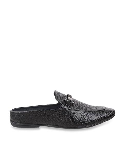 metro men's black mule shoes