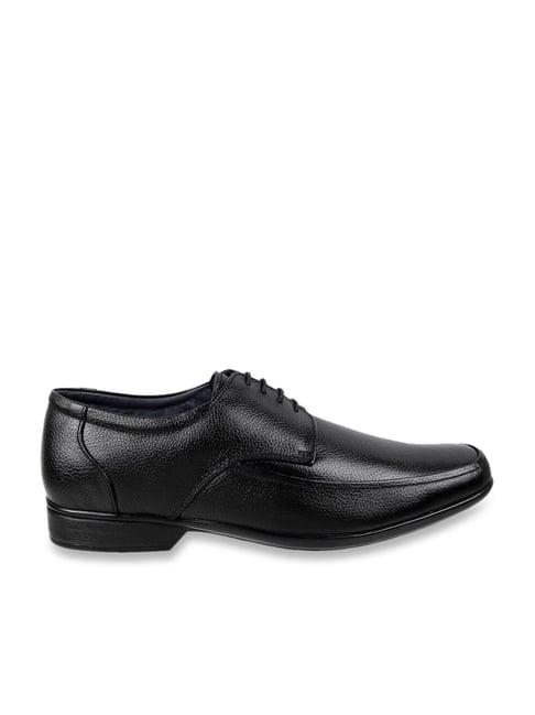 metro men's black shoe lace-up