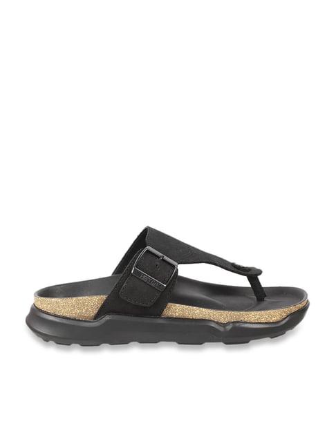 metro men's black thong sandals