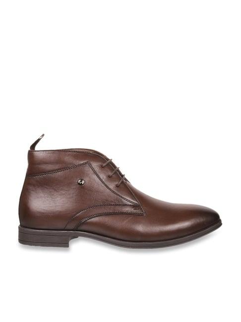 metro men's brown chukka boots