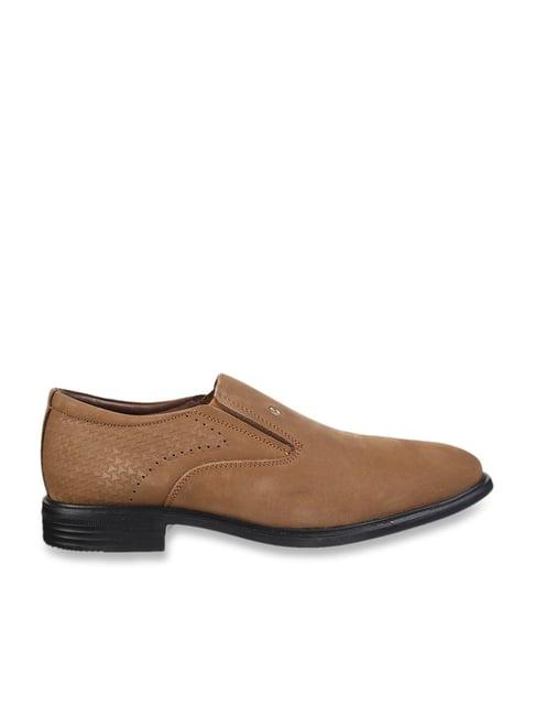 metro men's camel casual loafers