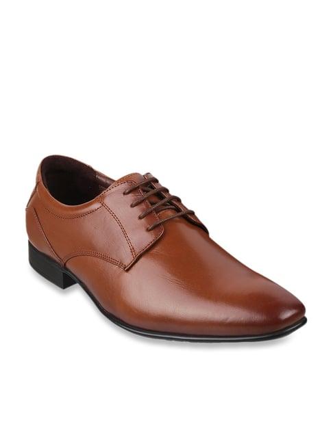 metro men's tan derby shoes