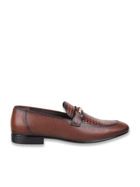 metro men's tan formal loafers