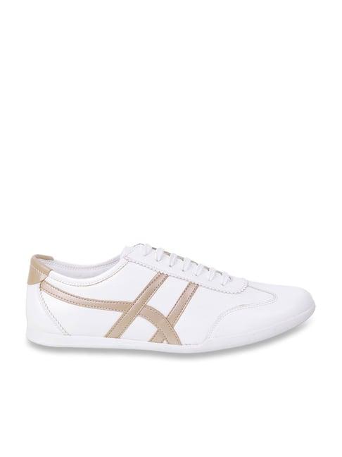 metro men's white casual sneakers