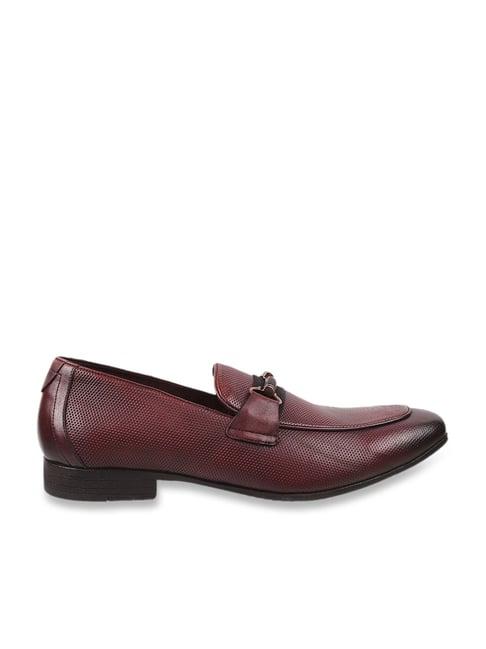 metro men's wine formal loafers