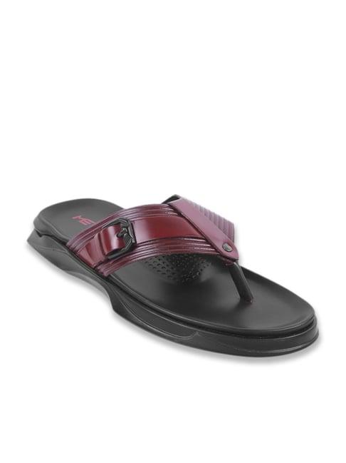 metro men's wine thong sandals