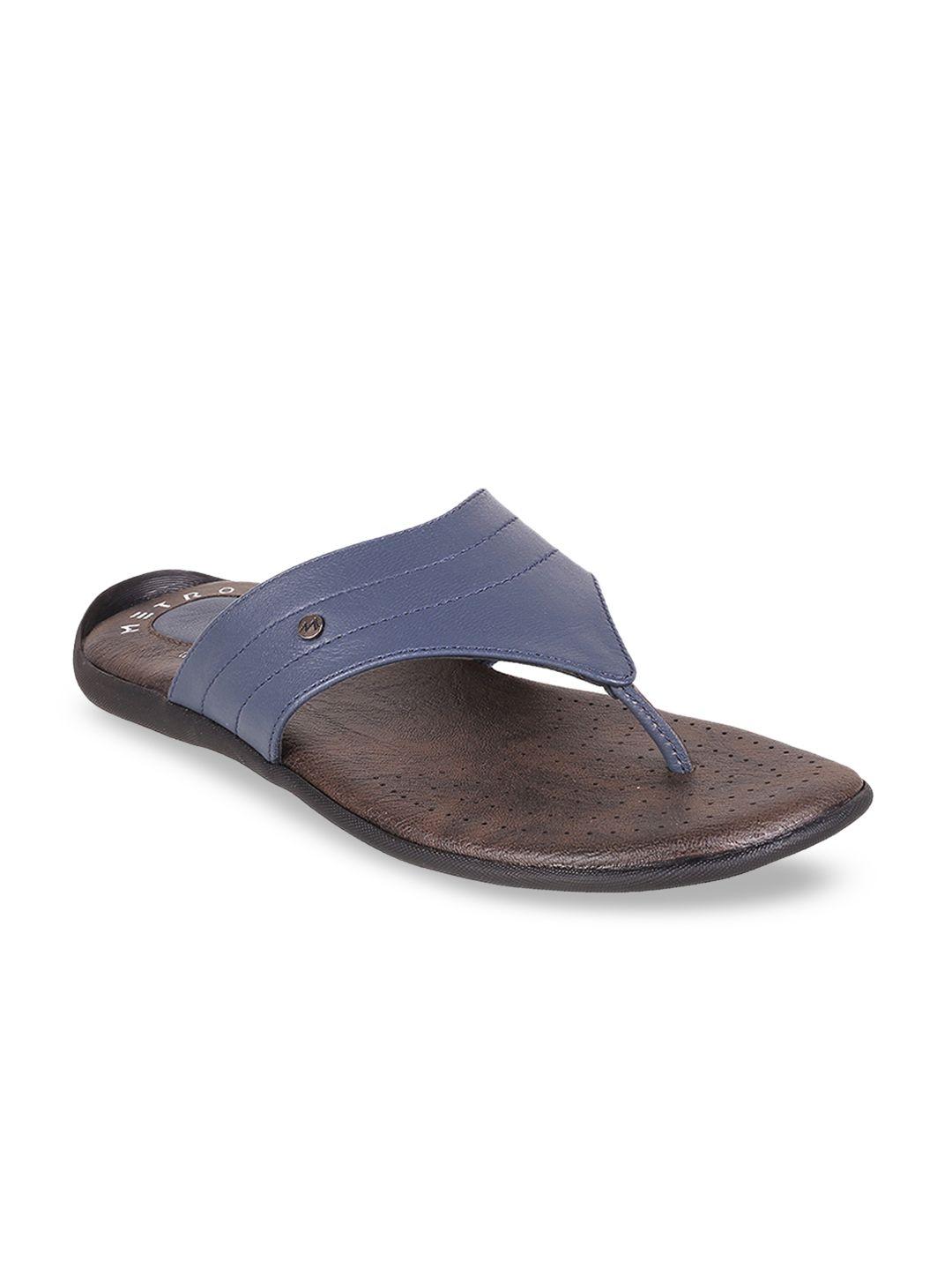 metro men blue comfort sandals