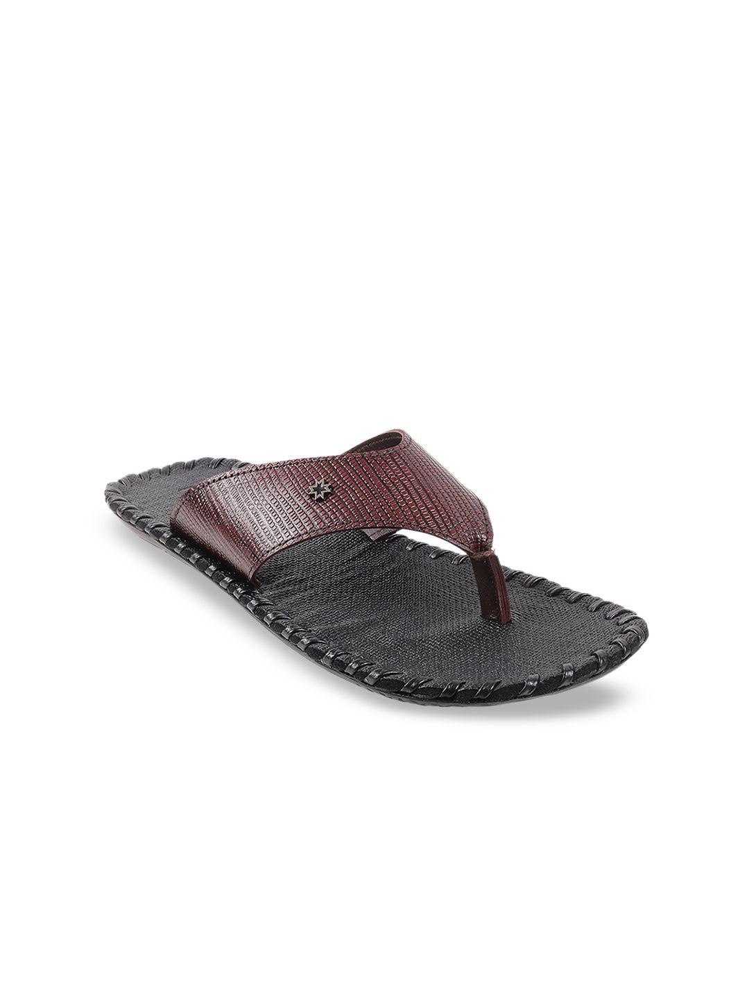 metro men maroon comfort sandals