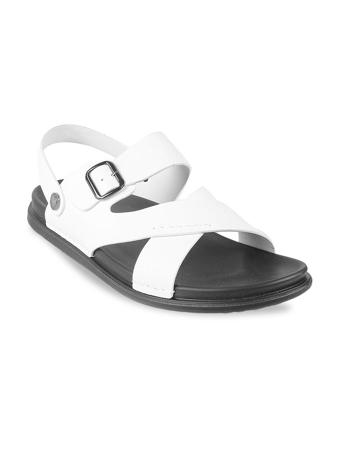 metro men white comfort sandals