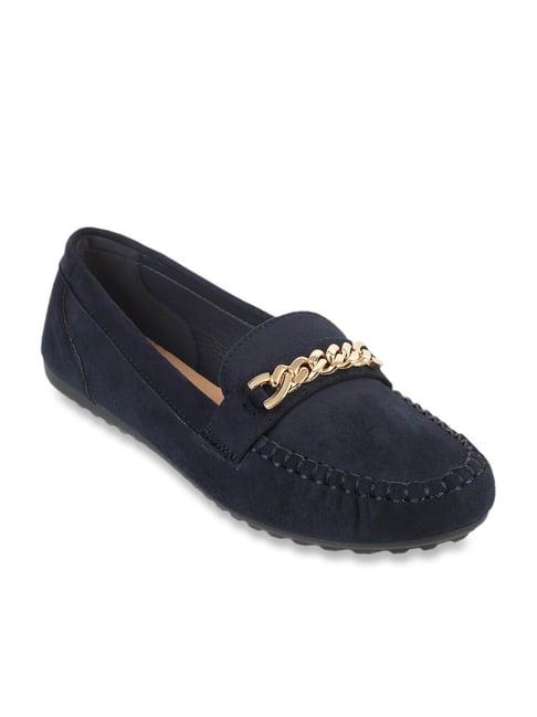 metro navy casual loafers