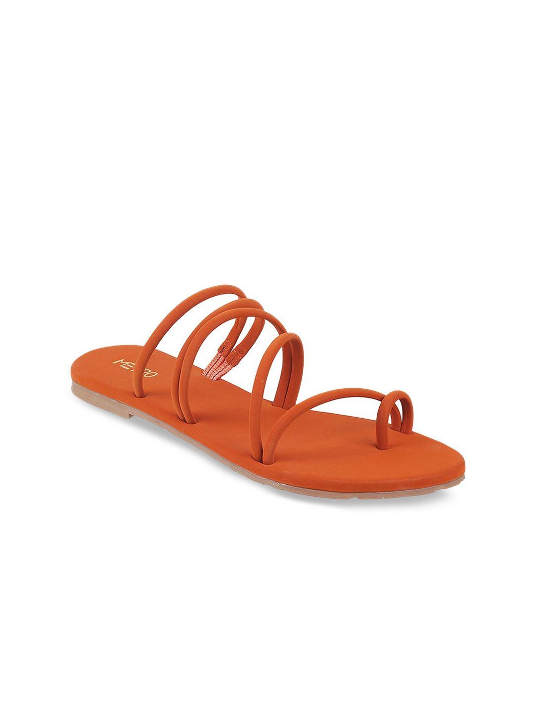 metro strappy one toe flats