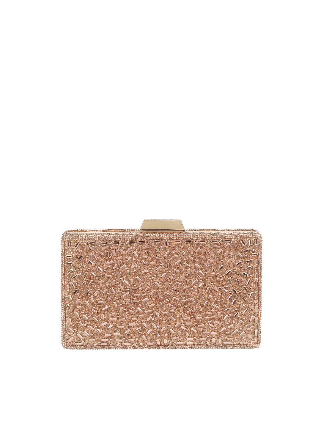metro textured embellished purse clutch