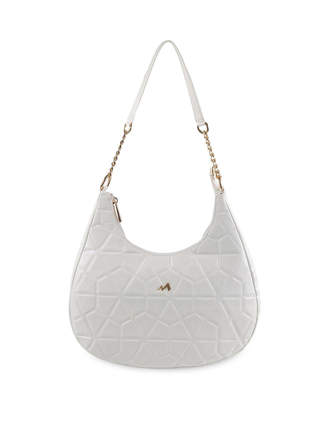 metro textured half moon hobo bag